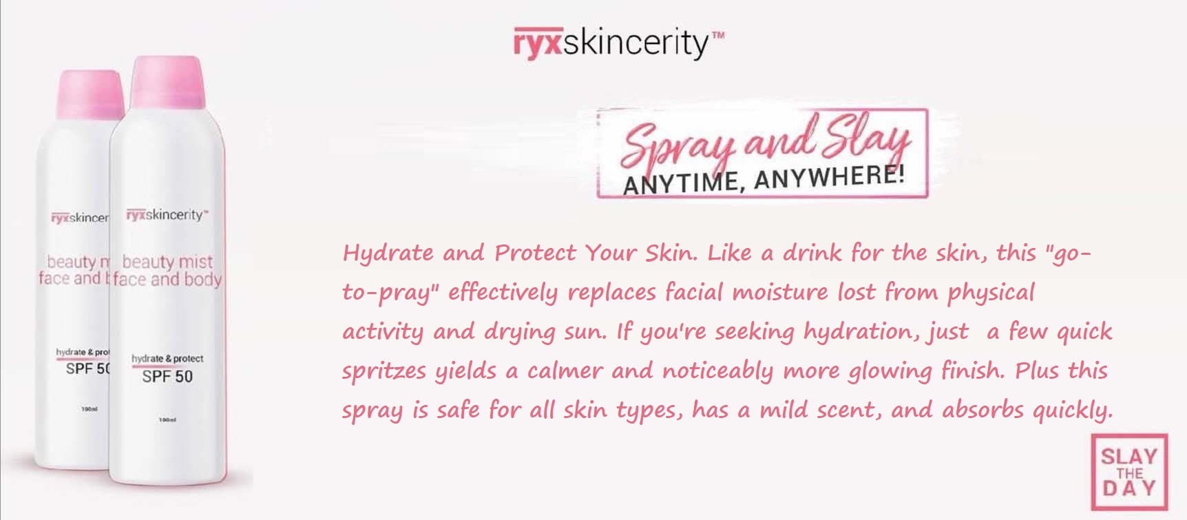 Ryx Skincerity Beauty Mist Features