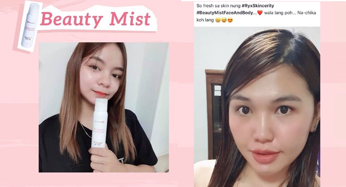Ryx Skincerity Beauty Mist Testimonial
